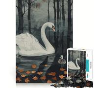 Puzzle Swan Wild da 1000 pezzi per ragazzi, gioco di puzzle intelligente, divertente, taglio preciso, Babbo Natale, desiderio, scegli 38x52cm