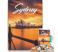 Puzzle Sydney per adolescenti, aiuta il cervello ad allenarsi Giocattoli avvincenti per coltivare la pazienza Un'opera d'arte 50x75cm