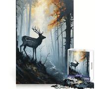 Puzzle Sylvan Cervo per ragazzi, 1000 pezzi, gioco di logica, divertimento rilassante, bordi lisci, regalo di compleanno 38x52cm