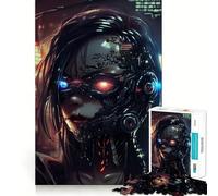 Puzzle T 1000 Robot Girl da 1000 pezzi per adolescenti, gioco di logica stimolante per il relax, bordi chiari, sorpresa di compleanno 38x26cm