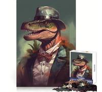 Puzzle T Rex da 1000 pezzi per ragazzi, gioco stimolante per il pensiero creativo, semplice e divertente, con taglio preciso, Babbo Natale e desiderio 38x52cm