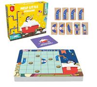 Puzzle Table Games, Colorful Penguin Board Game, 10.24x9.45x2.36 Inches, Puzzles Early Education Toy, Fun Learning Interaction for Boys and Girls Educational Play, Multicolor