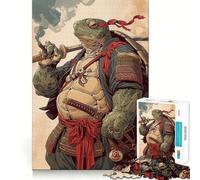 Puzzle Tartaruga Samurai da 1000 pezzi per adulti, gioco stimolante per l'intelletto, divertente e rilassante, con tagli precisi, regalo di Natale (38x52cm)