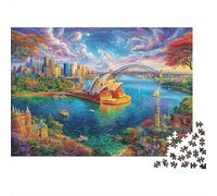 Puzzle Teatro dell'Opera di Sydney 1000 Pezzi | Difficile E Sfidante | Giochi Di Puzzle E Decorativo Per Casa 38x26cm/1000pcs