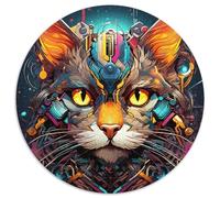 Puzzle Tech Cat per adulti, puzzle da 1000 pezzi per gioco interattivo per famiglie, regalo fai da te per la decorazione della casa 67,5x67,5 cm
