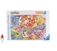 PUZZLE TEMATICO RAVENSBURGER CARTONI ANIMATI POKEMON ALLSTARS 5000 PZ