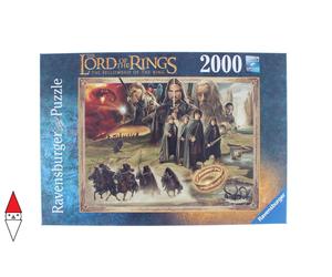 PUZZLE TEMATICO RAVENSBURGER FILM E SERIE TV IL SIGNORE DEGLI ANELLI 2000 PZ