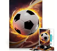 Puzzle Tempesta di Palloni da Calcio per Adolescenti, 1000 Pezzi, Gioco di Mente Rilassante, Taglio Preciso, (50x75cm)