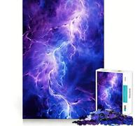 Puzzle "Tempesta di tempo viola" per adulti, 1000 pezzi, gioco per allenare la mente, rilassante e divertente, idea regalo per le vacanze (38x26cm)