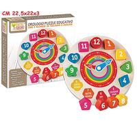 Puzzle - Teorema: Fatto Di Legno - Orologio Puzzle Educativo - Box