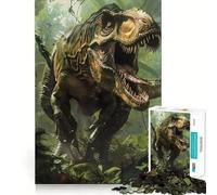Puzzle "Terra dei dinosauri preistorici" da 1000 pezzi per ragazzi Gioco di logica, momento di relax, design di qualità, regalo perfetto 38x26cm