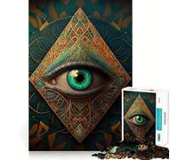 Puzzle "Terzo Occhio" per adolescenti, 1000 pezzi, gioco cognitivo, hobby tranquillo, bordo premium, regalo di Natale 50x75cm