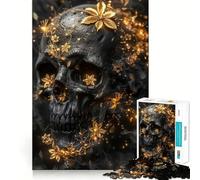 Puzzle Teschio della Morte per adolescenti, 1000 pezzi, gioco intelligente per il tempo libero, taglio preciso, regalo stagionale 38x52cm