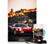 Puzzle Testarossa al tramonto da 1000 pezzi per adolescenti migliora la memoria, rilassante e divertente, con bordi netti, 38x26cm