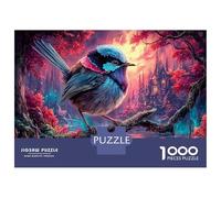 Puzzle The Bird Beside The Magical Castle 1000 Pezzi Per Adulti Wildlife - Rilassamento Di Giochi, Gioco Familiare, Pratica Parete Da Decorazione E Regalo 52x38cm/1000pcs