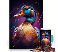 Puzzle "The Chatty Duck" per ragazzi, 1000 pezzi, gioco di logica, passatempo per la casa, taglio preciso, regalo per le festività 50x75cm