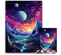 Puzzle "The Colorful Psychedelia of Cosmic Mountain" da 1000 pezzi per adulti perfetti come decorazioni artistiche fai da te o come regalo di compleanno 1000 pezzi (38x26 cm).