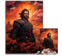 Puzzle "The Colorful Psychedelia of Sunset Samurai" da 1000 pezzi per adulti perfetti come decorazioni artistiche fai da te o come regalo di compleanno 1000 pezzi (38x26 cm)