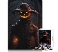 Puzzle "The Haunted Scarecrow" da 1000 pezzi per adolescenti, gioco divertente per lo sviluppo cognitivo, regalo speciale per una celebrazione premurosa, dimensioni 50x75cm