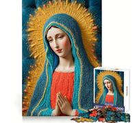 Puzzle "The Radiance of The Mary" per adolescenti, 1000 pezzi, gioco cognitivo, hobby tranquillo, bordo premium, regalo di Natale 38x26cm
