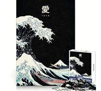 Puzzle The Wave Japan per adolescenti, 1000 pezzi, gioco per allenare la mente, semplice e divertente da assemblare, regalo prezioso 38x52cm