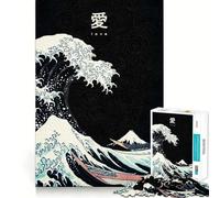 Puzzle The Wave Japan per adolescenti, 1000 pezzi, gioco per allenare la mente, semplice e divertente da assemblare, regalo prezioso 38x52cm