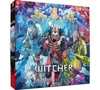 Aenega-kaart van de wereld, puzzels, kleur The Witcher: Monster Faction (5908305
