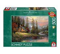 Puzzle Thomas Kinkade: A Peaceful Retreat - in montagna - 500 pz - Schmidt
