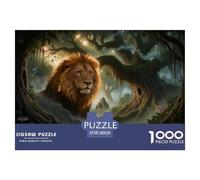 Puzzle Tiger 1000 Pezzi Per Adulti, Allenamento Per La Mente,gioco Rilassante Puzzles Con Ancient Woods, Regalo Originale 38x26cm/1000pcs
