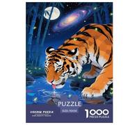 Puzzle Tiger Con 1000 Pezzi Per Adulti,Fantasy Bamboo Forest Gioco Diabilità Impossibile Puzzle Pittura Gioco Intellettivo Familiare Regali Di Festa 70x50cm/1000pcs