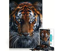Puzzle "Tiger King of the Jungle" per adulti, 1000 pezzi, gioco intelligente, antistress, assemblaggio, regalo speciale 38x52cm
