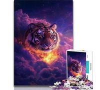 Puzzle Tigre tra le Nuvole per Adulti 1000 Pezzi, Gioco Educativo Sfida Giocattolo Ideale Come Regalo per Tutta la Famiglia 50x75cm
