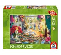Puzzle time with the cat - 1000 pz - Schmidt 59789