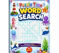 Puzzle Time: Word Search for Kids Ages 6-12 | Educational Themed Word Search Puzzles with Cute Illustrations to Build Vocabulary, Spelling & Focus: A ... Space, Sports, Food, Nature & More Themed