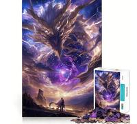 Puzzle Timelapse Drago per adulti 1000 pezzi Gioco di logica puro Antistress Taglio netto Articolo di Babbo Natale Desiderio 50x75cm