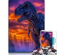 Puzzle Tirannosauro da 1000 pezzi per adulti, per ammazzare il tempo in vacanza Ogni pezzo è unico Gioco divertente e stimolante per tutta la famiglia (38x26cm)