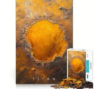 Puzzle Titan Mysterious Impact Saturno Luna per ragazzi, 1000 pezzi, gioco di logica chiaro, divertimento tranquillo, taglio perfetto, calda sorpresa 50x75cm