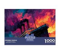Puzzle Titanic, Vintage Ship, 1000 Elementi 38x26cm/1000pcs, Collezione D'arte, Qualità Premium, Per Adulti E Bambini Da 12 Anni | Intrattenimento Creativo