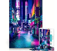 Puzzle Tokyo Giappone da 1000 pezzi per adolescenti, giocattolo antistress, taglio di alta qualità, regalo elegante 38x52cm
