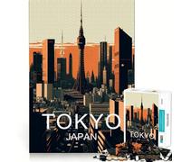 Puzzle Tokyo Giappone da 1000 pezzi per adolescenti, gioco per sviluppare le capacità cognitive, design rilassante, assemblaggio, regalo premuroso 50x75cm