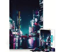 Puzzle Tokyo Giappone da 1000 pezzi per adolescenti, gioco per sviluppare le capacità cognitive, design rilassante, assemblaggio, regalo premuroso 38x52cm