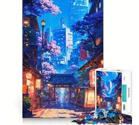 Puzzle Tokyo Spring da 1000 pezzi per ragazzi, gioco di logica stimolante per la casa, bordo trasparente, 38x52cm