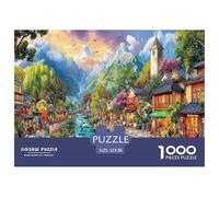 Puzzle Topo che Legge 1000 Pezzi - criceto con girasoli per uomo donna, attività famiglia, gioco educativo, 70x50cm