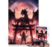 Puzzle Torii Gate Dragon Otaku da 1000 pezzi per adolescenti, ideale per rafforzare la memoria, per un'esperienza rilassante e di qualità, perfetto come regalo di Babbo Natale 38x26cm
