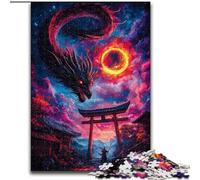 Puzzle Torii Gate Dragon Puzzle difficili per adulti 26X38CM Perfetti per adolescenti e collezionisti, ideali come decorazione per la casa e regalo da viaggio