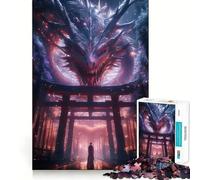 Puzzle Torii Gate Epic Dragon da 1000 pezzi per ragazzi, stimolante per la mente, ideale per il tempo libero, con bordi precisi e un regalo pensato con cura 38x52cm