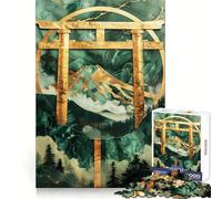 Puzzle Torii Gate Kintsugi Art da 1000 pezzi per adulti, gioco per esercitare la mente, divertimento casual, taglio di precisione, regalo artistico 38x52cm