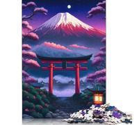 Puzzle Torii Gate Monte Fuji 1500 pezzi per adulti, giochi creativi, puzzle per adulti per ragazzi e ragazze, 1500 pezzi (85x57 cm)