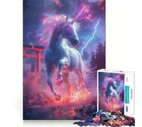 Puzzle Torii Gate Unicorno per adulti, 1000 pezzi, Smart Reason Toy Group, bordo liscio, opera d'arte 38x26cm