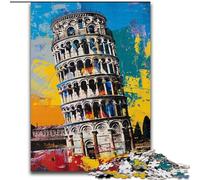 Puzzle Torre di Pisa 1000 pezzi per adulti, regali, giochi educativi, decorazioni per la casa, decorazioni e regali unici (26x38cm)